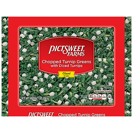 Pictsweet Farms Turnip Greens 28 Oz — UPC 070560890151 — GoUPC