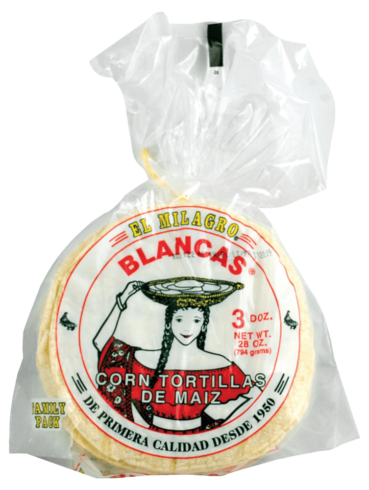 El Milagro Blancas Tortillas, Corn, Family Pack — UPC 038622404616 — GoUPC