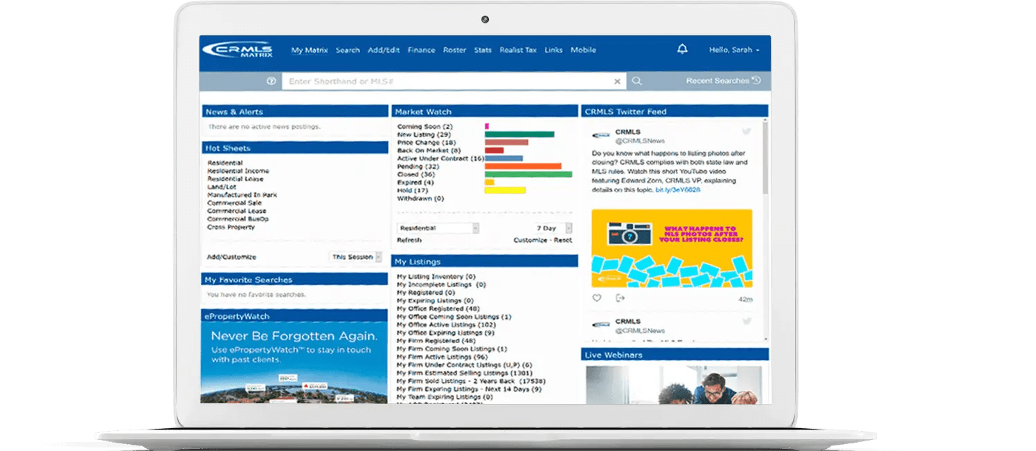 CRMLS Matrix – California Regional Multiple Listing Service