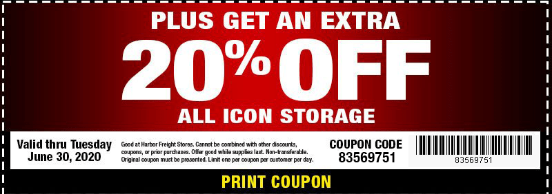 Our BEST Prices Ever on ICON Tool Storage! Harbor Freight Coupons