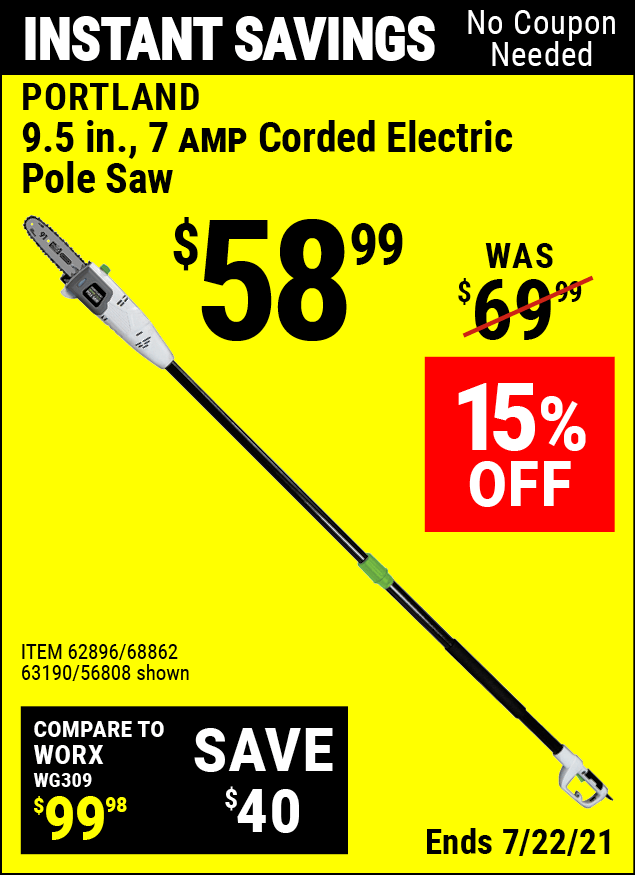 Battery Operated Pole Saw At Harbor Freight
