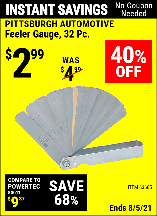 Harbor Freight Feeler Gauge