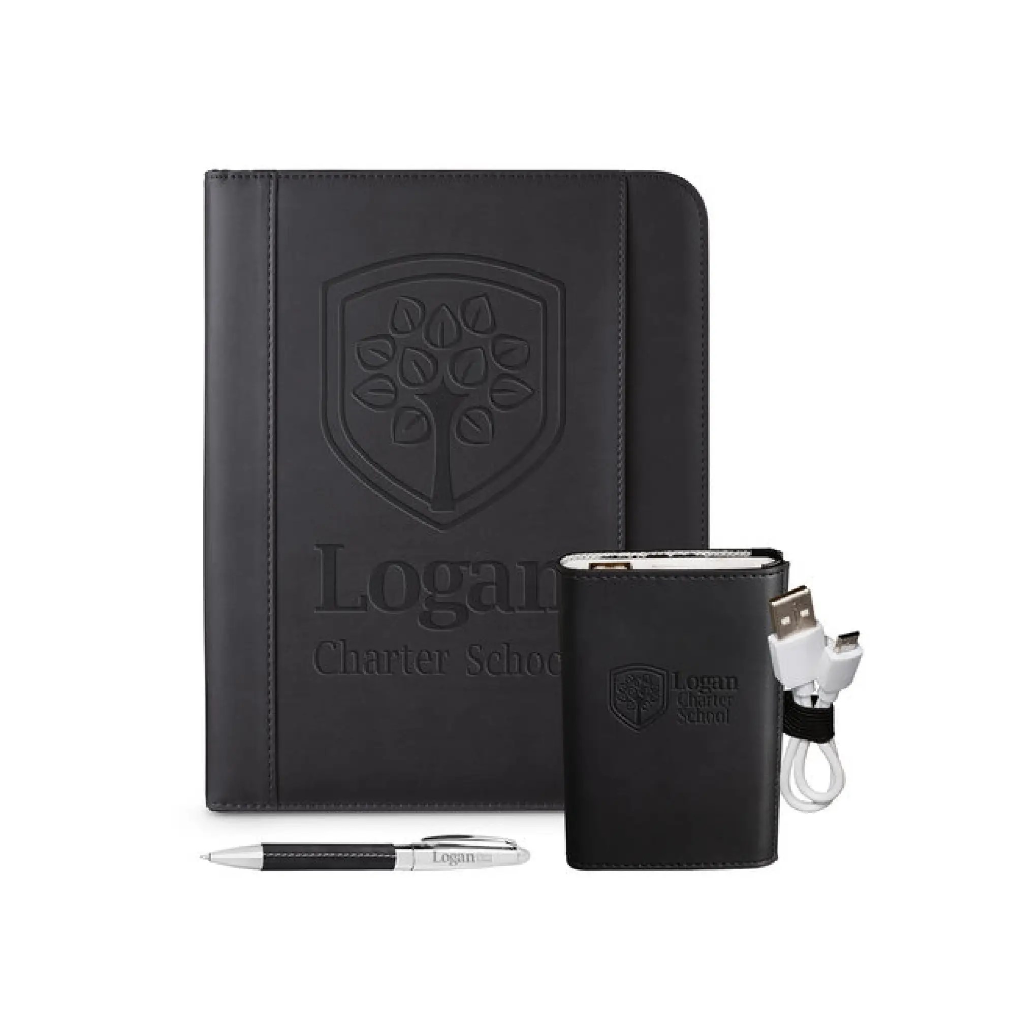 Leeman Tuscany™ Mobile Portfolio Power Bank & Pen Set Kotis Design