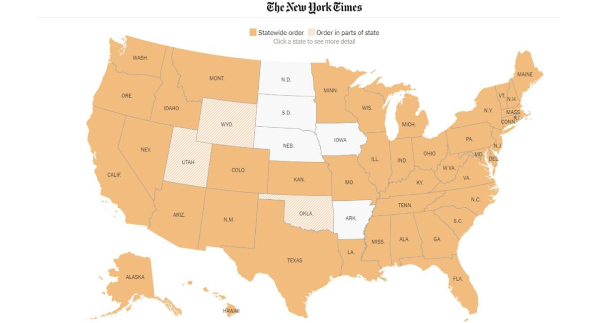 StayatHome orders per State Rebel Logistics