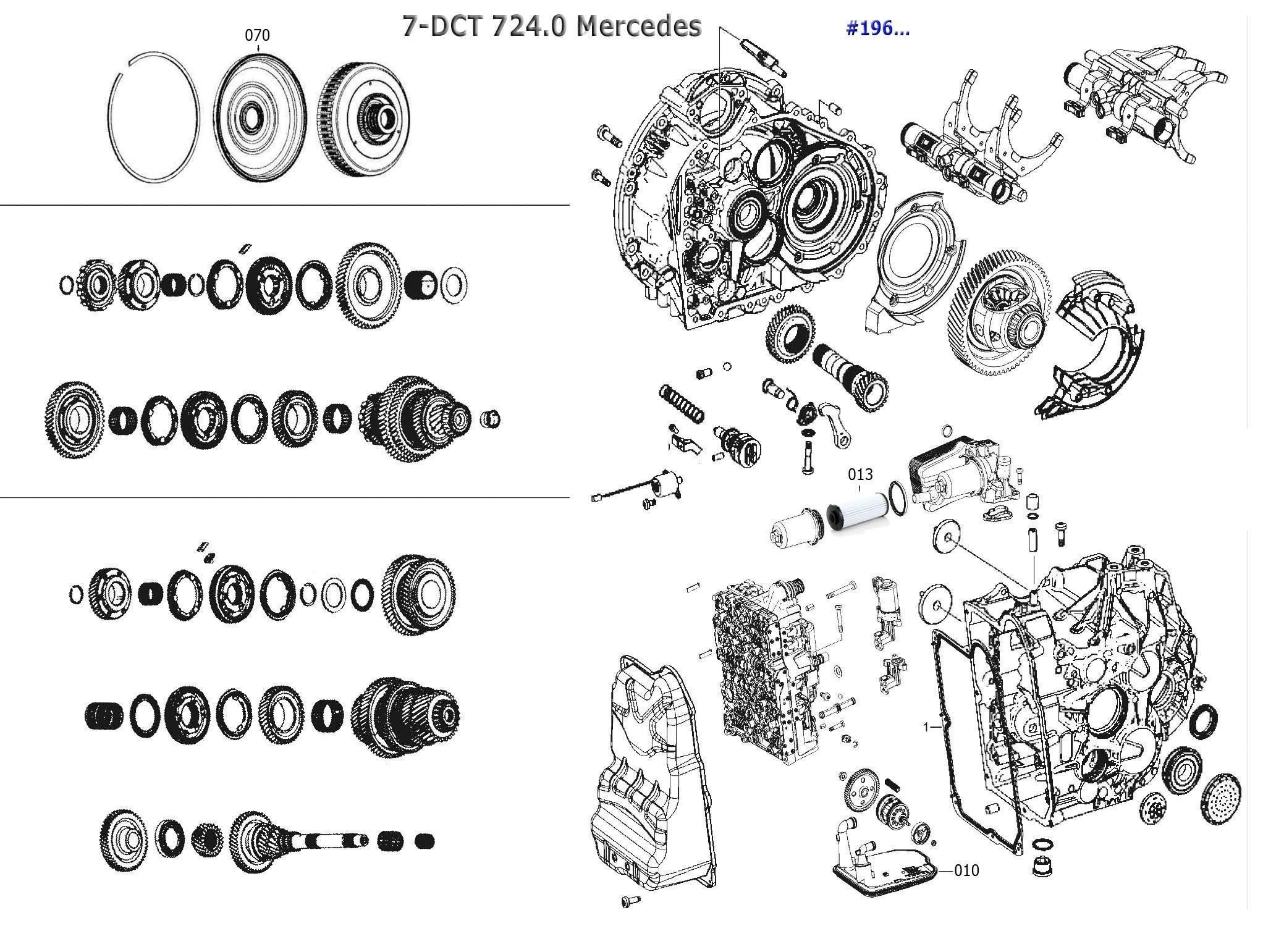 724.0 Transmission parts, repair guidelines, problems, manuals