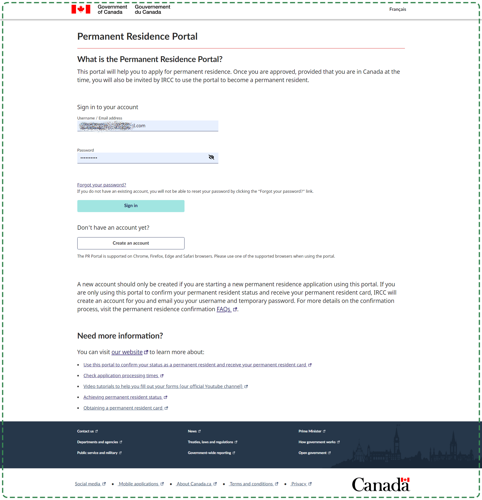 Submit PR Applications Online as a Representatives (NonExpress Entry