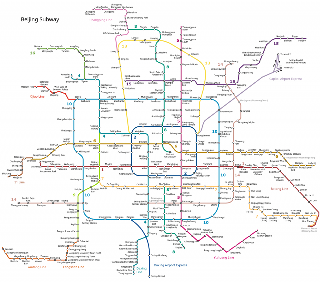 Beijing Subway, Metro System with Map, Lines, Ticket Price China