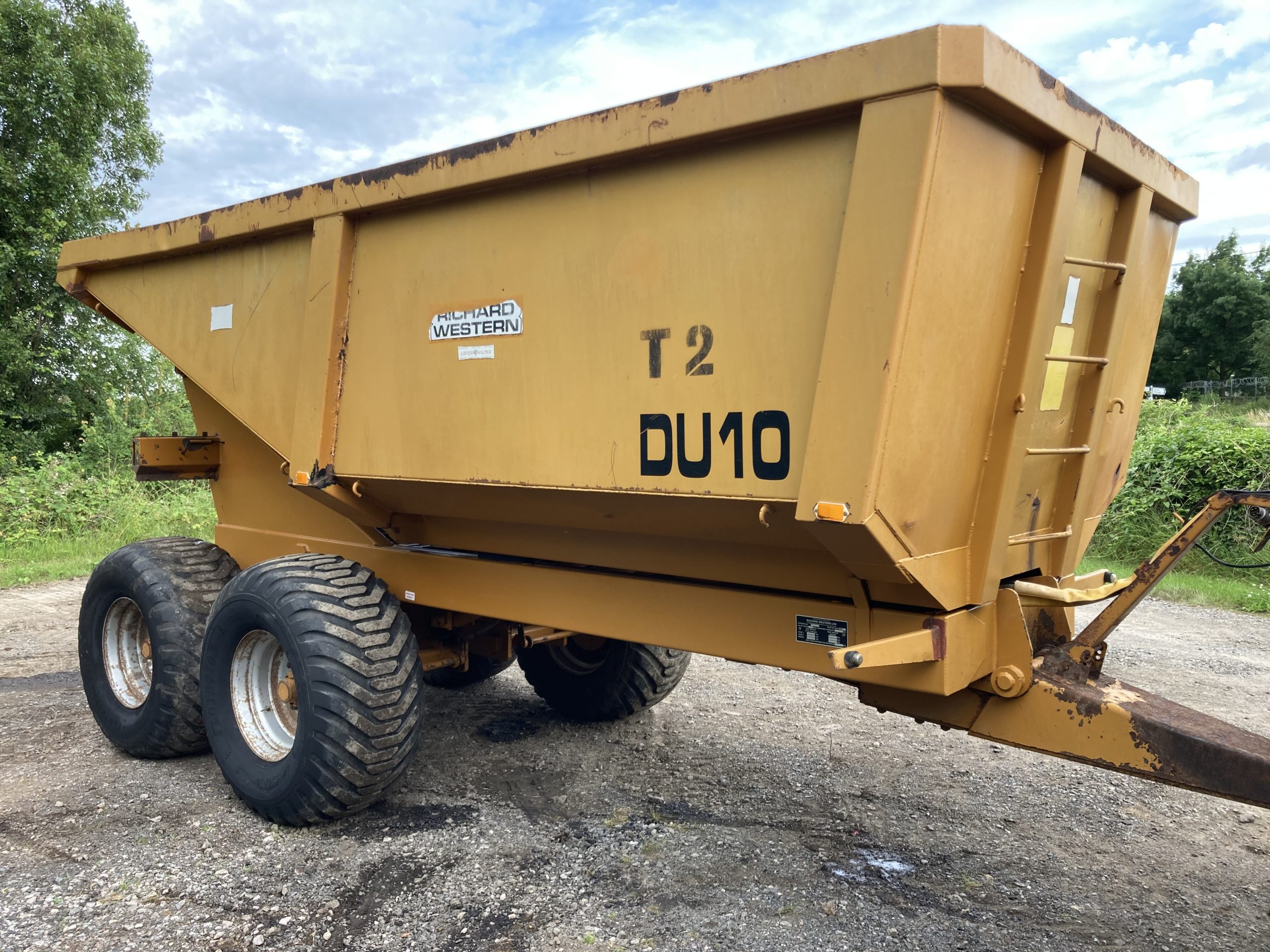 Richard Western DU10 High Tip Dump Trailer • Go Agri Agricultural Engineers