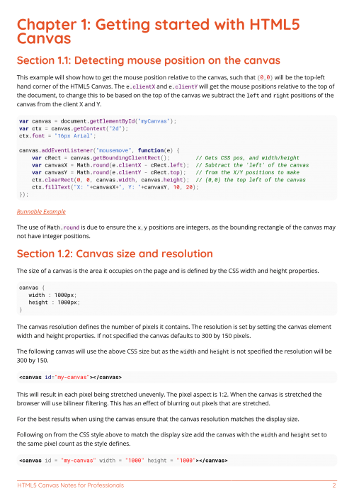 Free HTML5 Canvas Book
