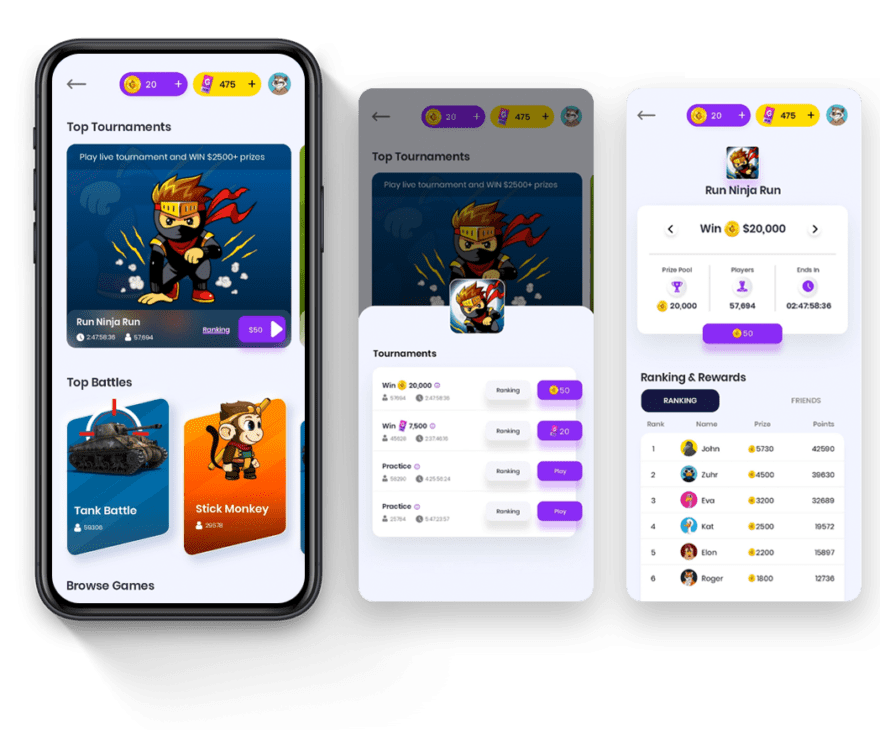 Gamification services Increase daily visits and engagement Goama