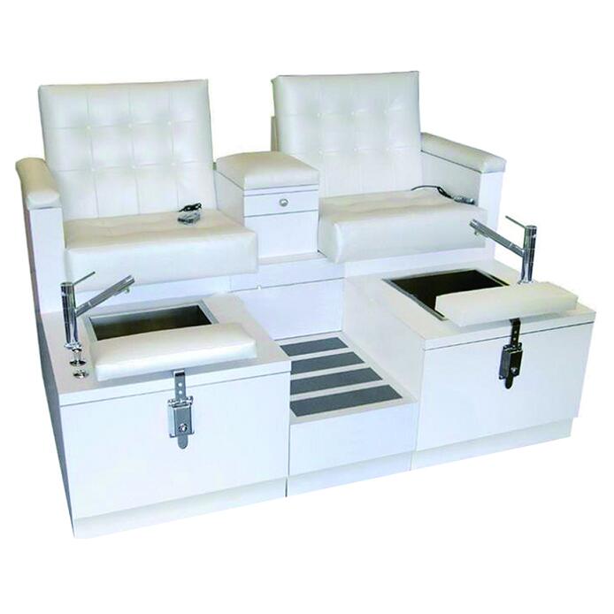 White King Queen throne station spa pedicure chair with basin