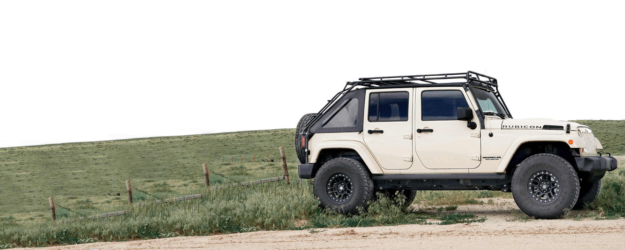 gobi jeep jk45 stealth roof rack side with rear ladders GOBI Racks