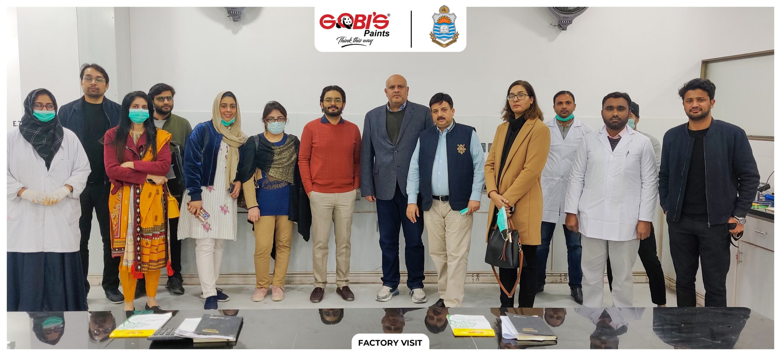 University of the Punjab students visited the Gobi's Paints factory Gobi's Paints