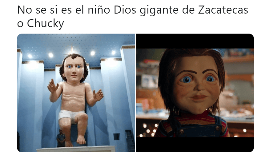 Niño Dios gigante de Zacatecas desata memes en redes sociales