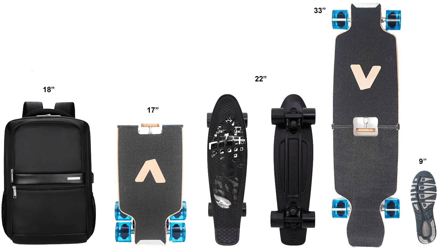 BoardUp The Portable Mini Foldable Skateboard short Longboard for