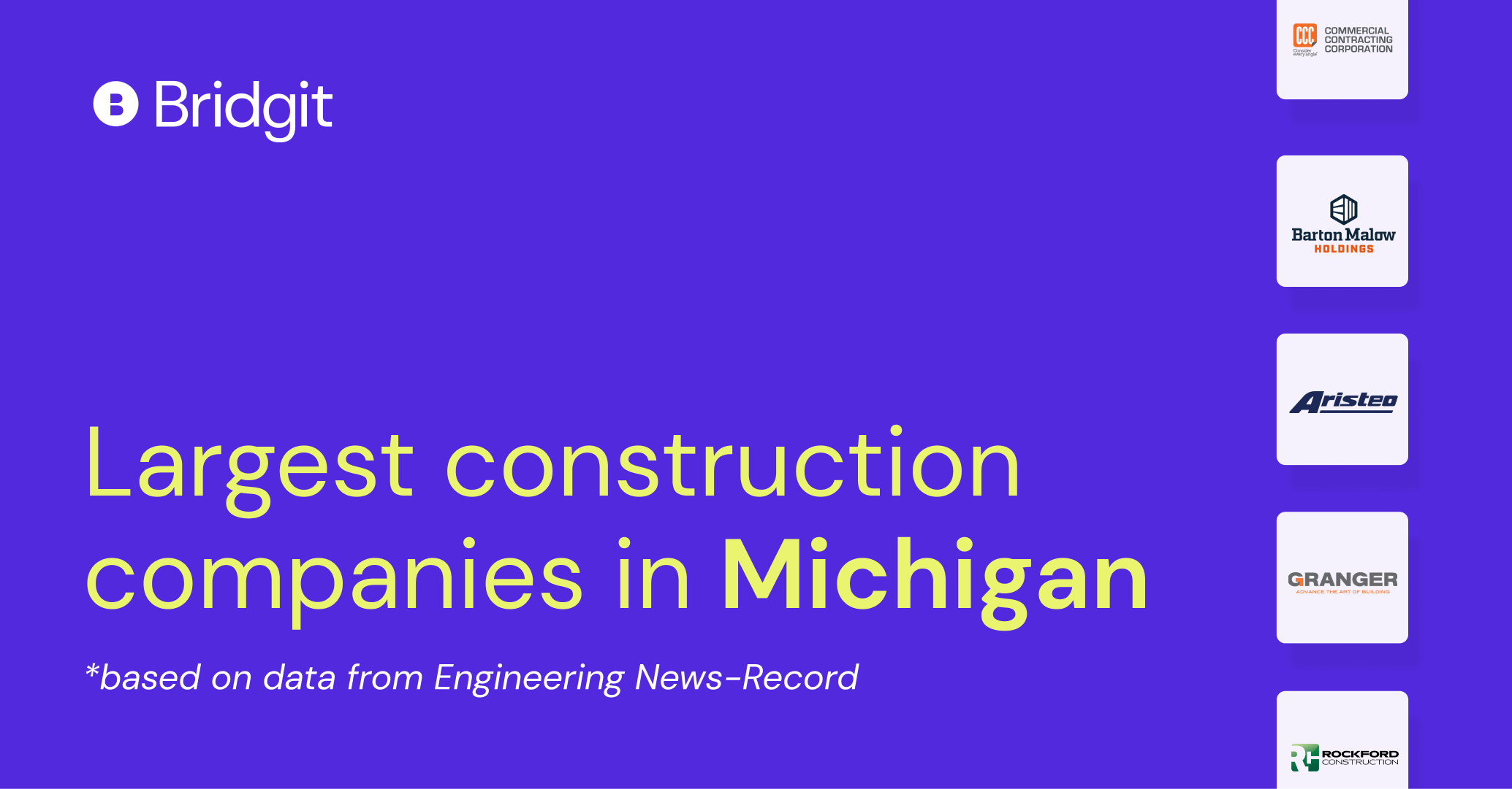 Largest construction companies in Michigan Bridgit