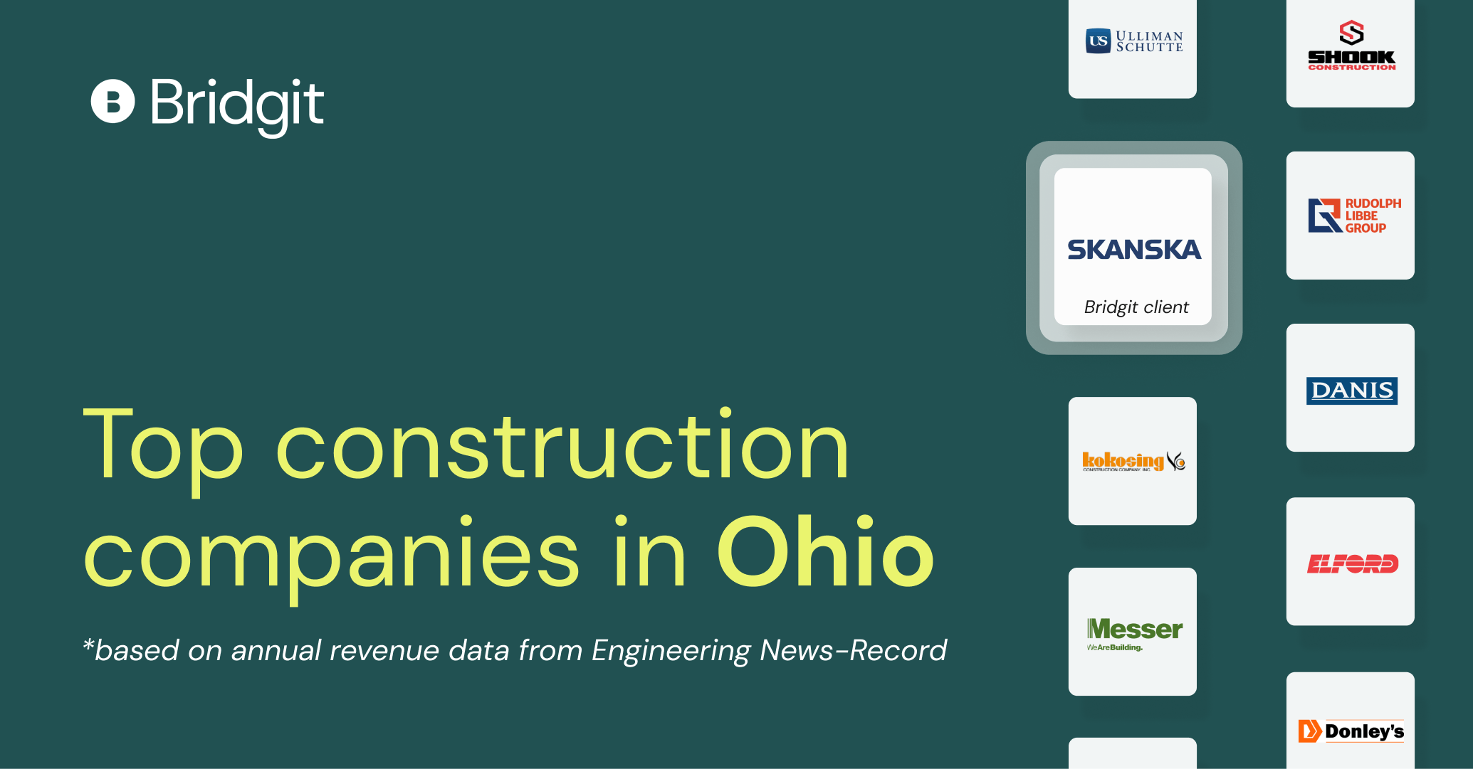Top construction companies in Ohio Bridgit
