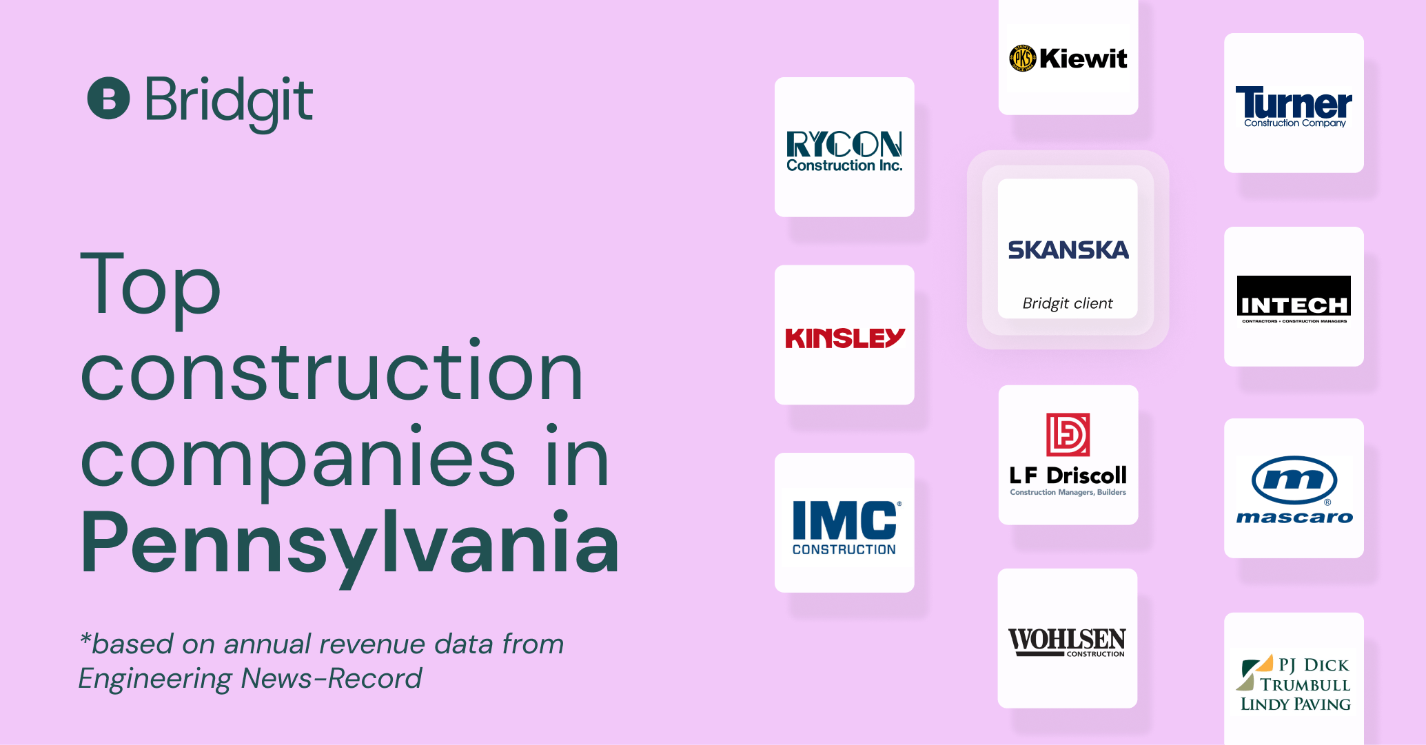 Largest construction companies in Pennsylvania Bridgit