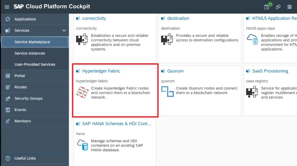 Hyperledger Fabric on SAP Cloud Platform Go Coding