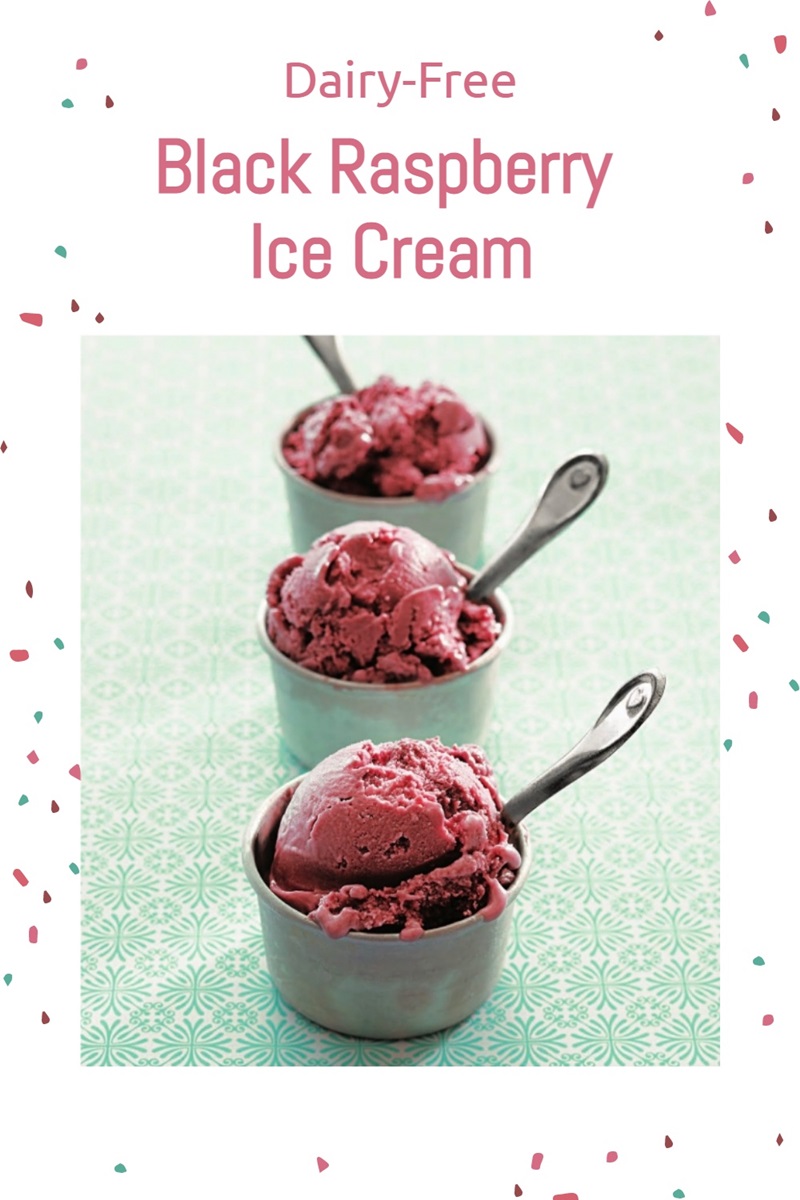 Black Raspberry Vegan Ice Cream Recipe (AllergyFriendly)