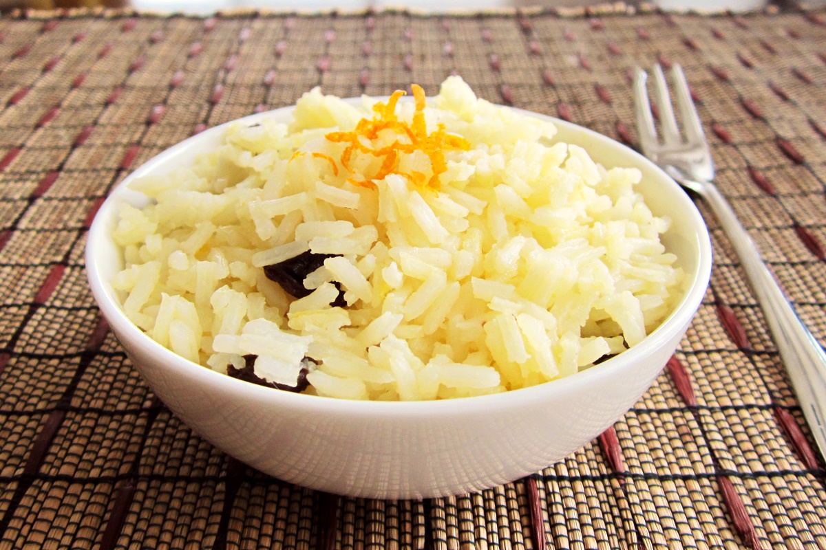 Zesty Orange Raisin Rice Recipe (nut, egg, and dairyfree)