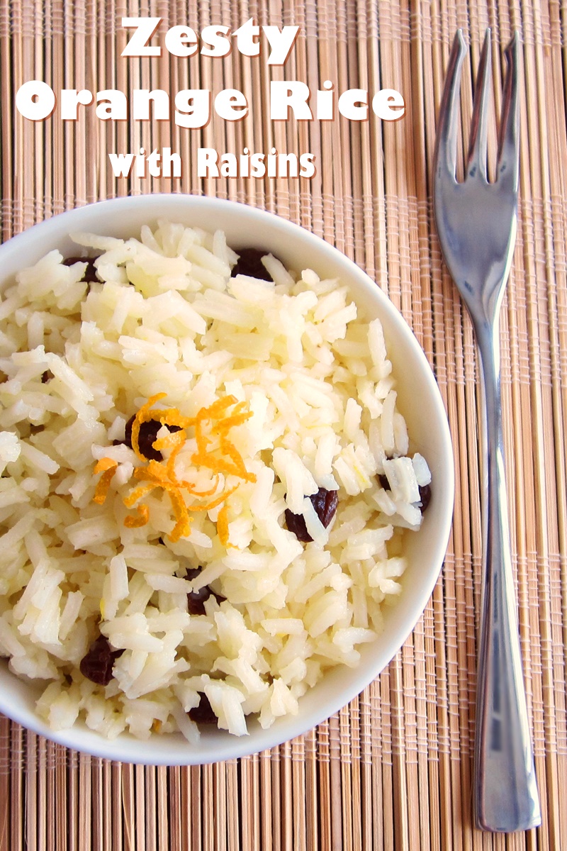 Zesty Orange Raisin Rice Recipe (nut, egg, and dairyfree)