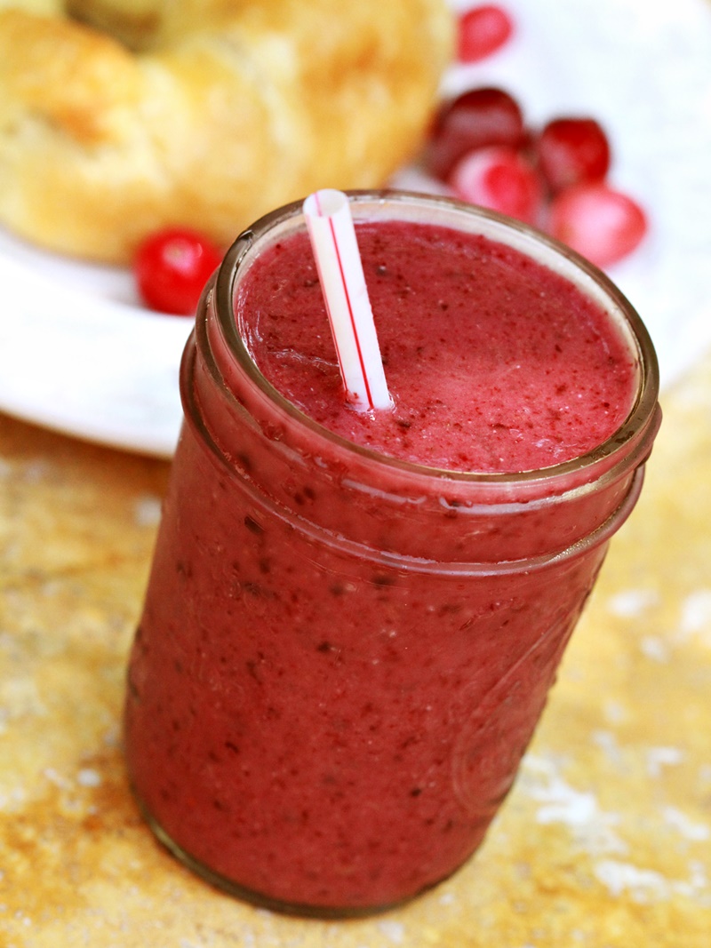Cosmic Coconut, Cranberry and Cherry Smoothies Recipe
