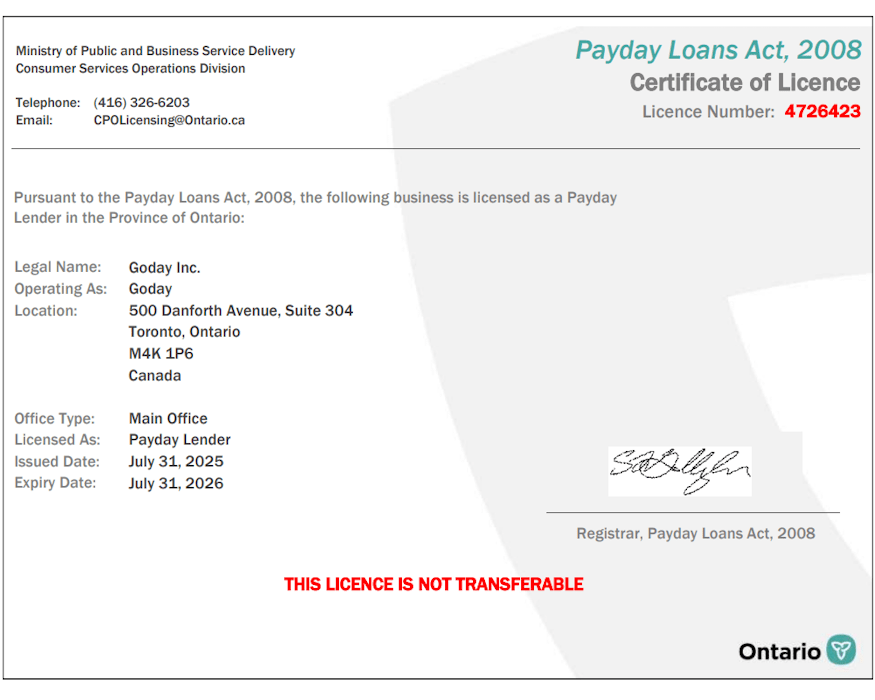 Loan Application Payday Loans, ShortTerm Loans GoDay