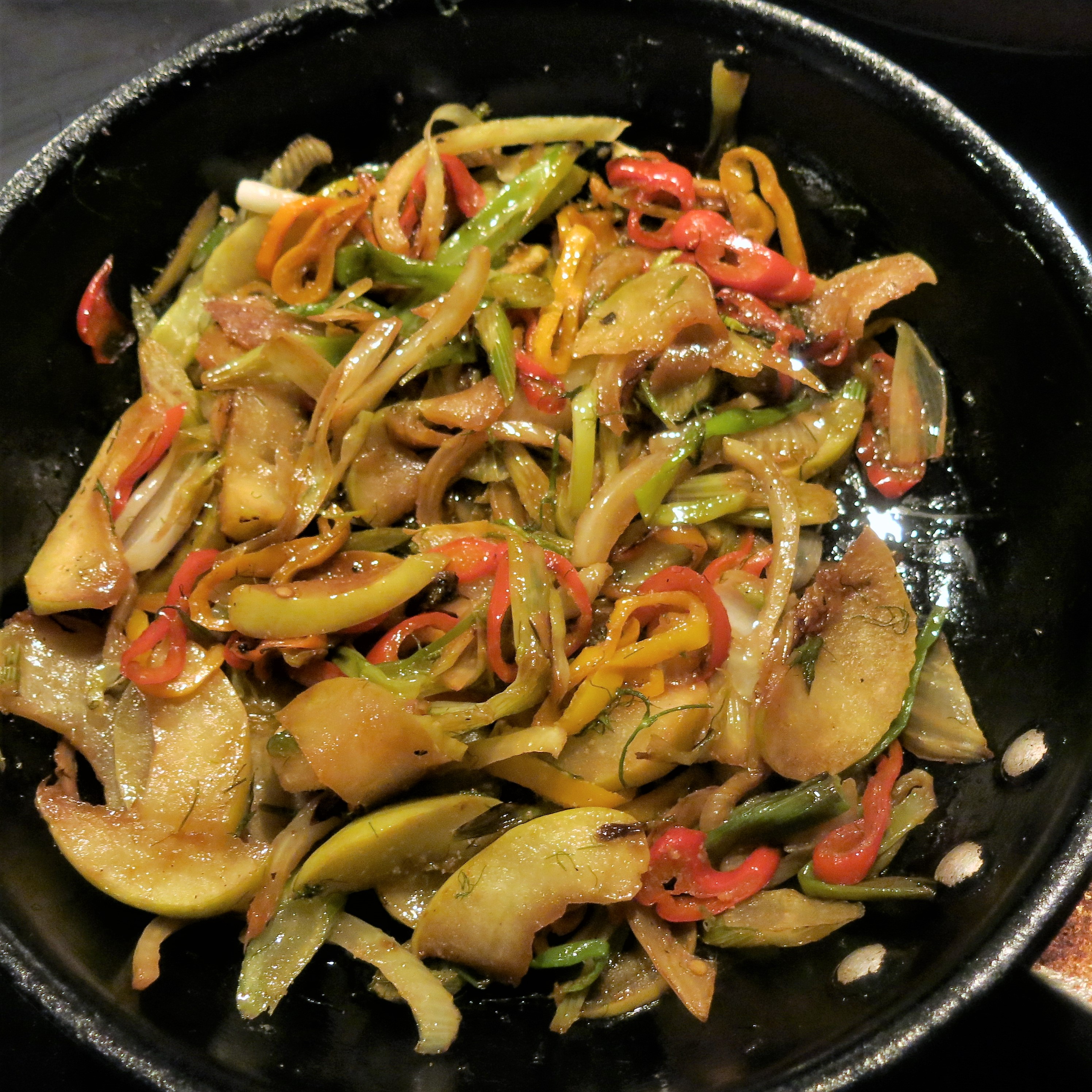 FennelApplePeppers and Onion Sauté Goddess Cooks