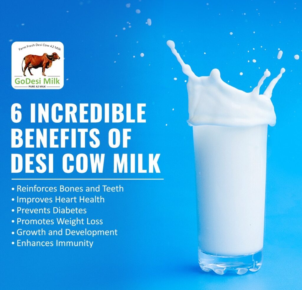 6 Incredible benefits of Pure A2 Milk at GoDesi