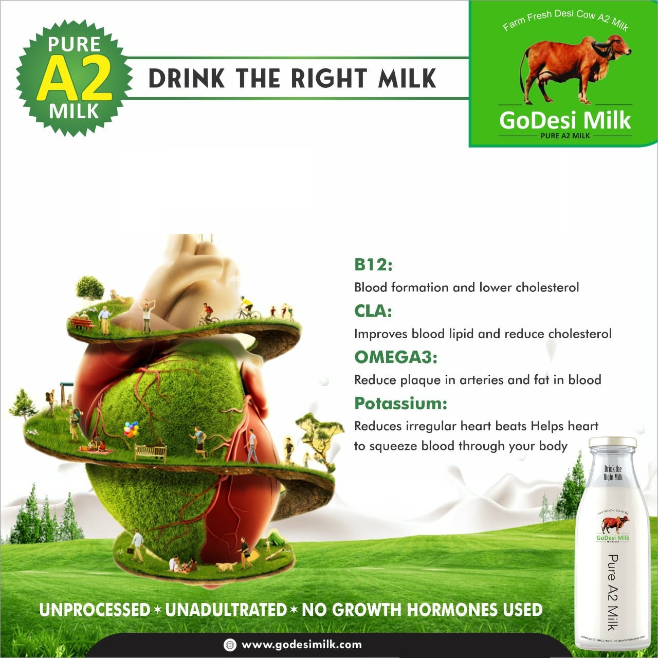 Desi Cow A2 Ghee Bilona Method in Hyderabad GoDesi Milk