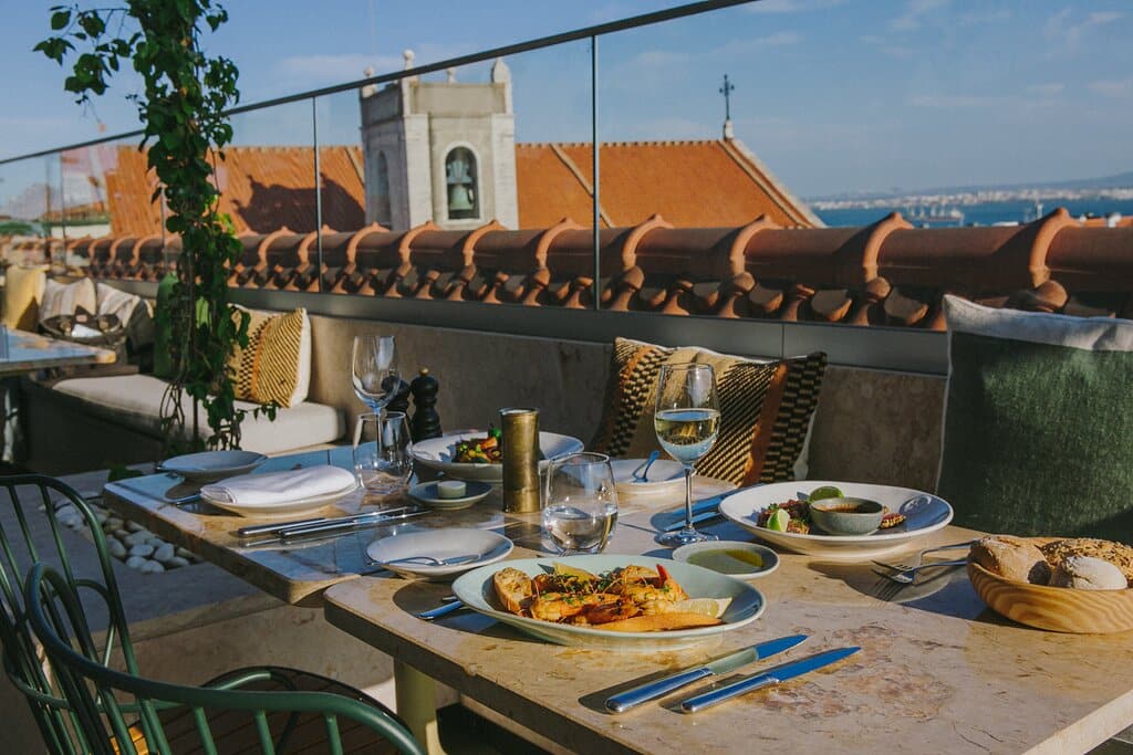 Lumi Rooftop restaurant venue, Lisbon Go Discover Portugal travel
