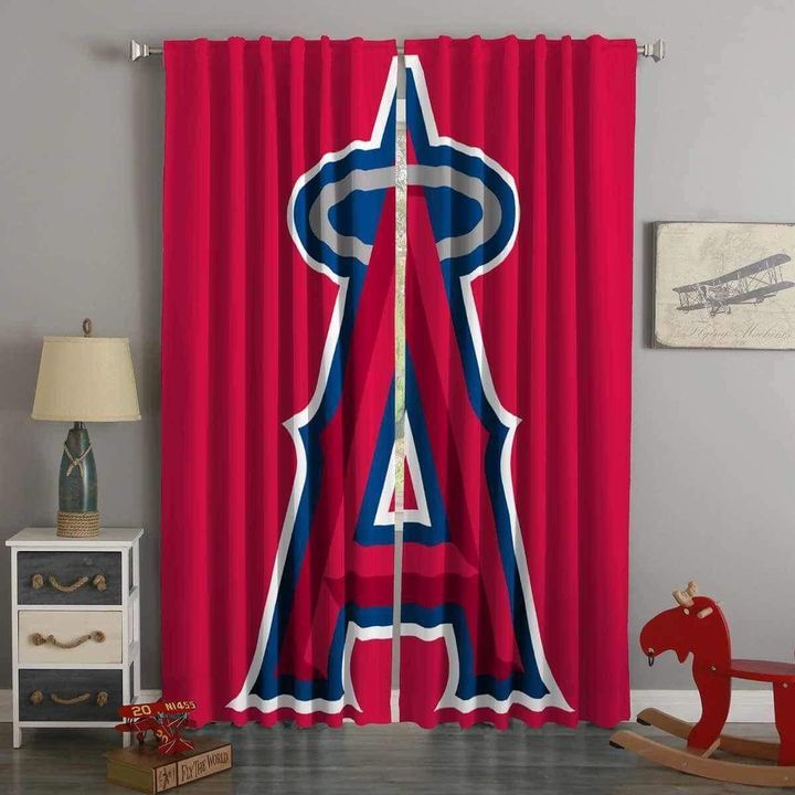 Los Angeles Angels Style Custom Window Shade Curtain