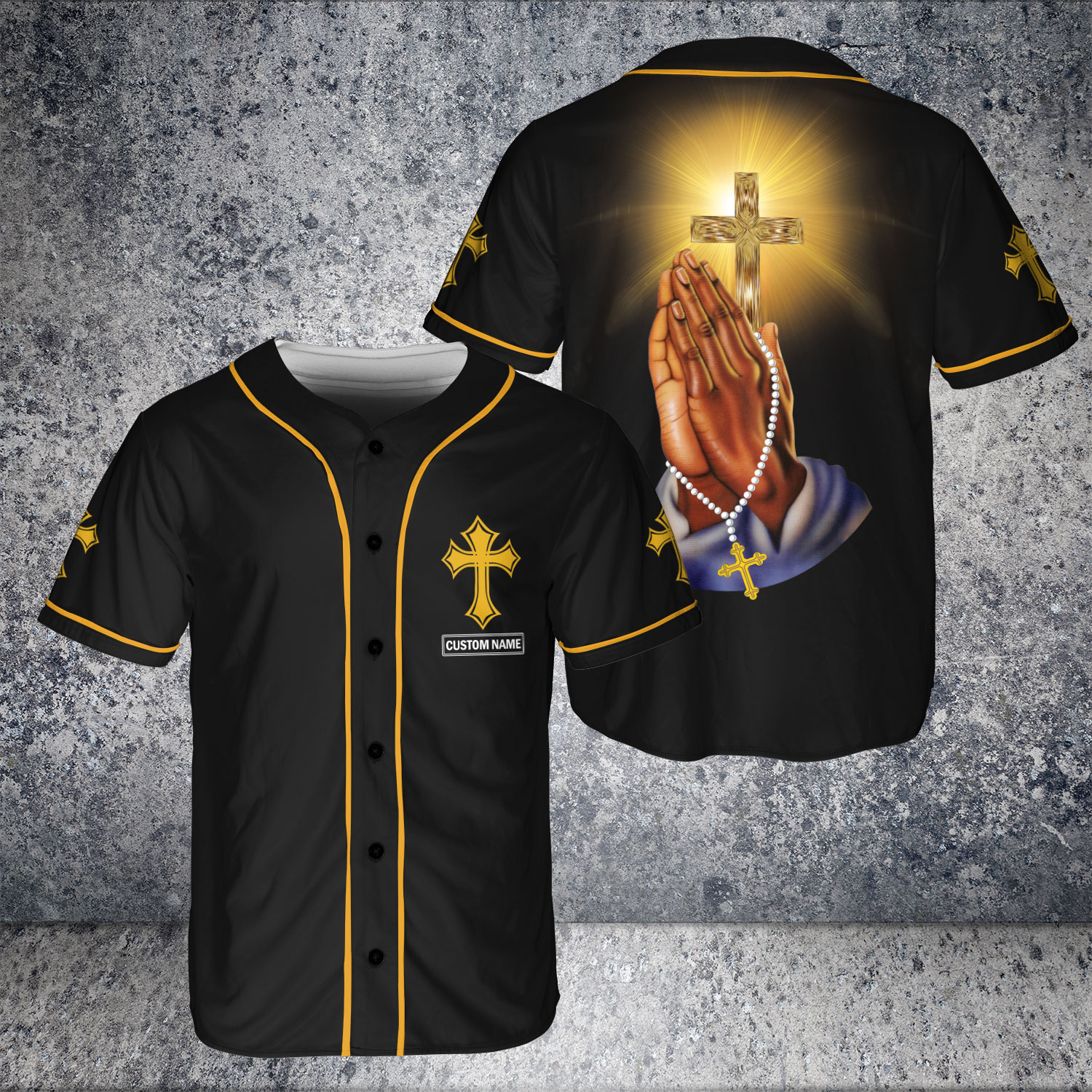 Custom Name Jesus Cross Baseball Jesus Christ Who Strengthens Me Baseball Jersey Unisex