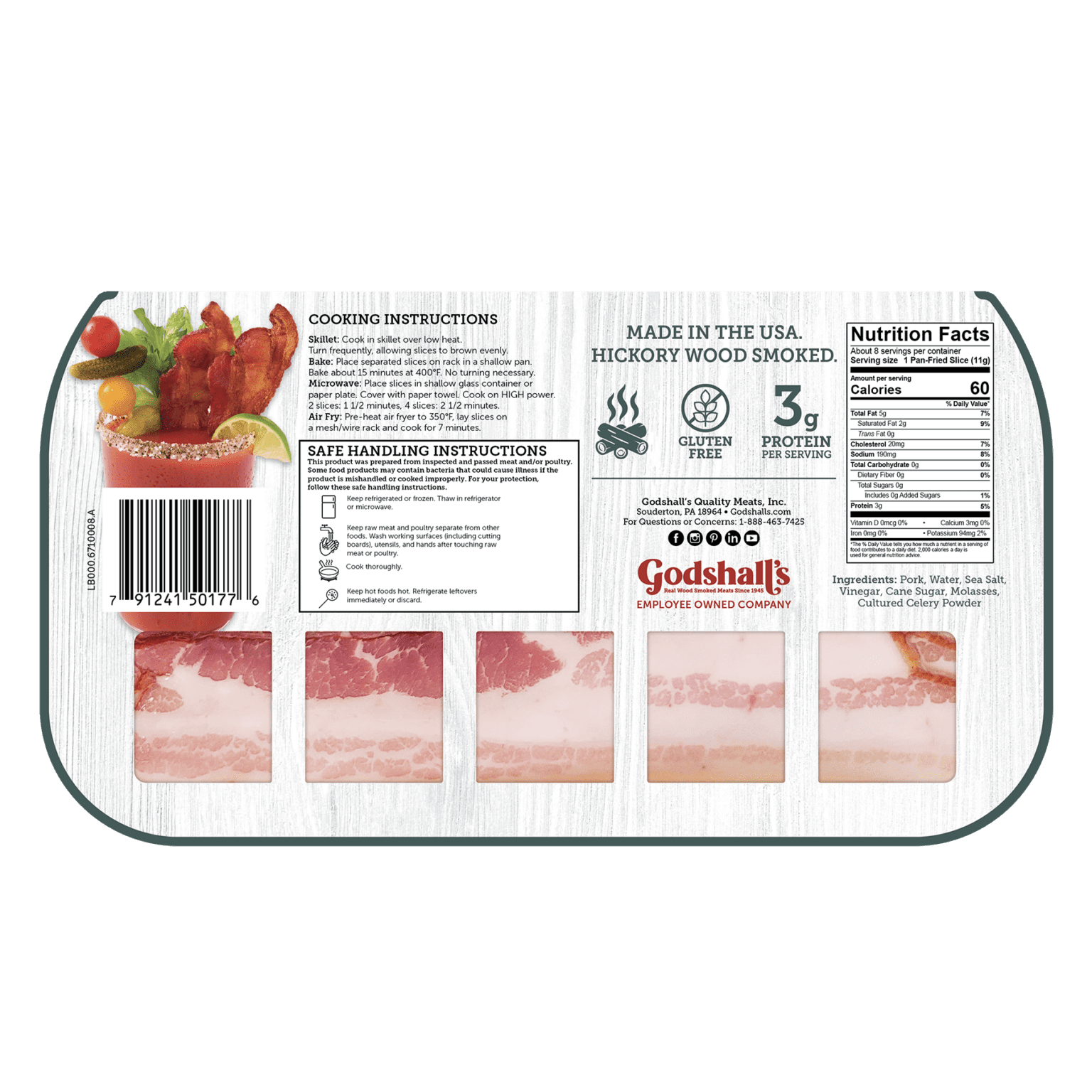 Uncured Bacon Godshall's Real Wood Smoked Meats Since 1945