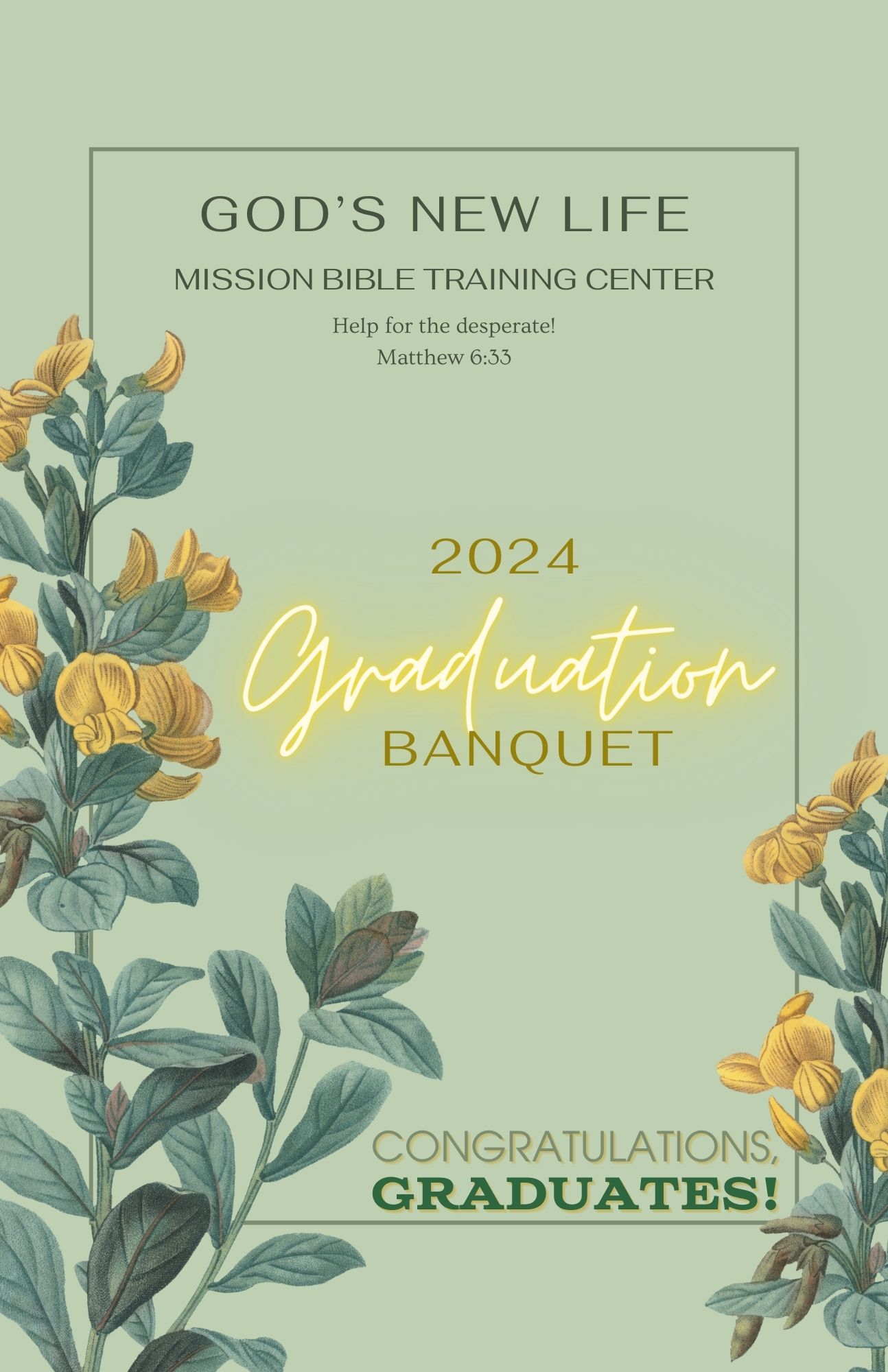 HOSTED BY God's New Life Staff802 LIBERTY ST.,