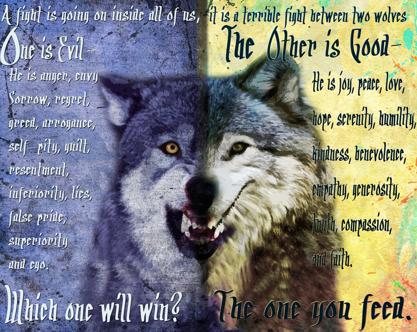 Epic Formula to Win Over Evil An Old Cherokee Tale of Two