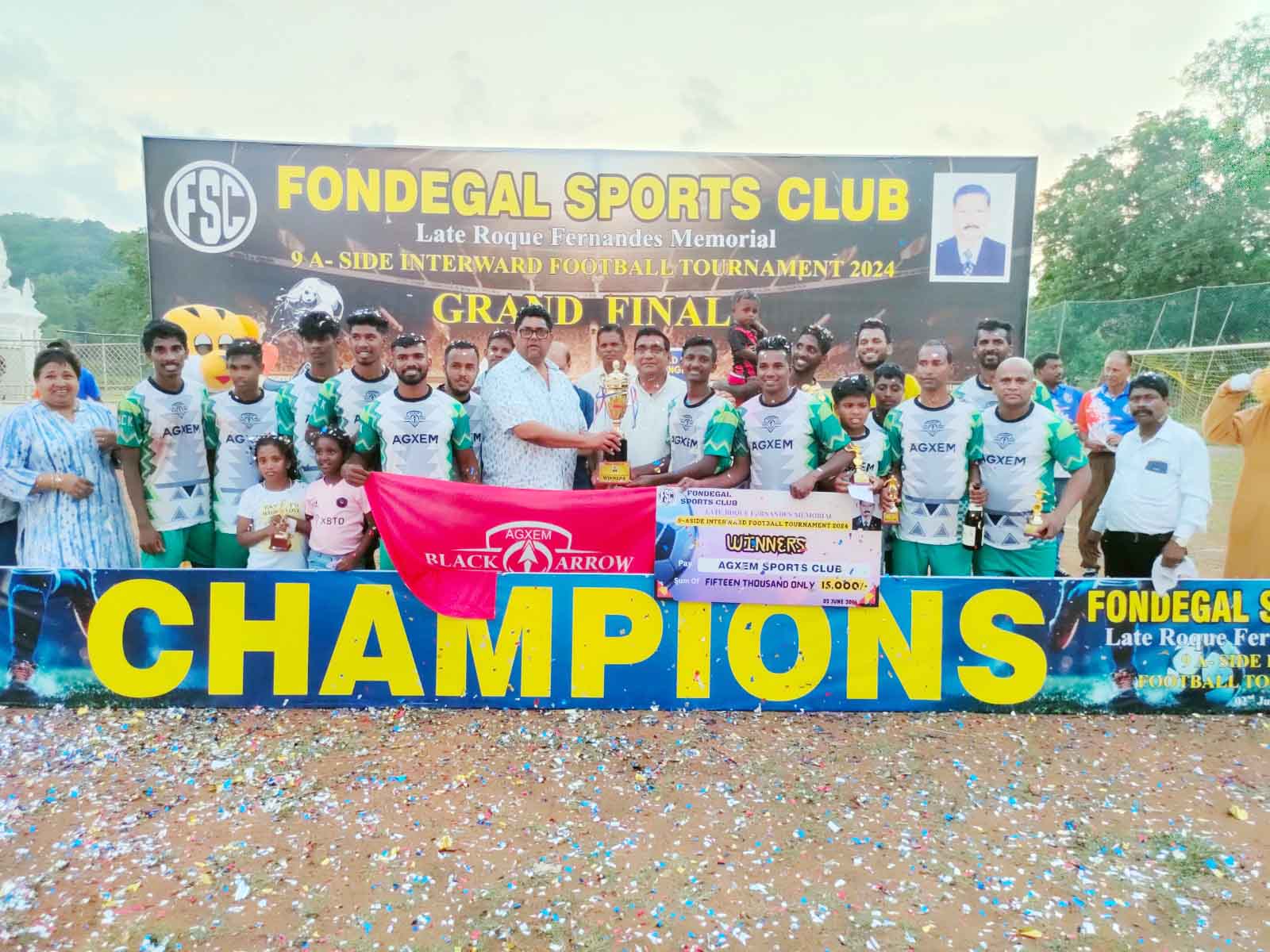 Agxem SC lift Late Roque Fernandes trophy Goemkarponn Goa News
