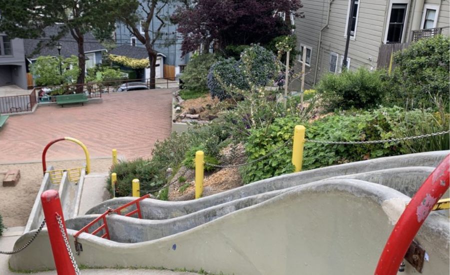 Seward Street Slides Concrete Slides in San Francisco