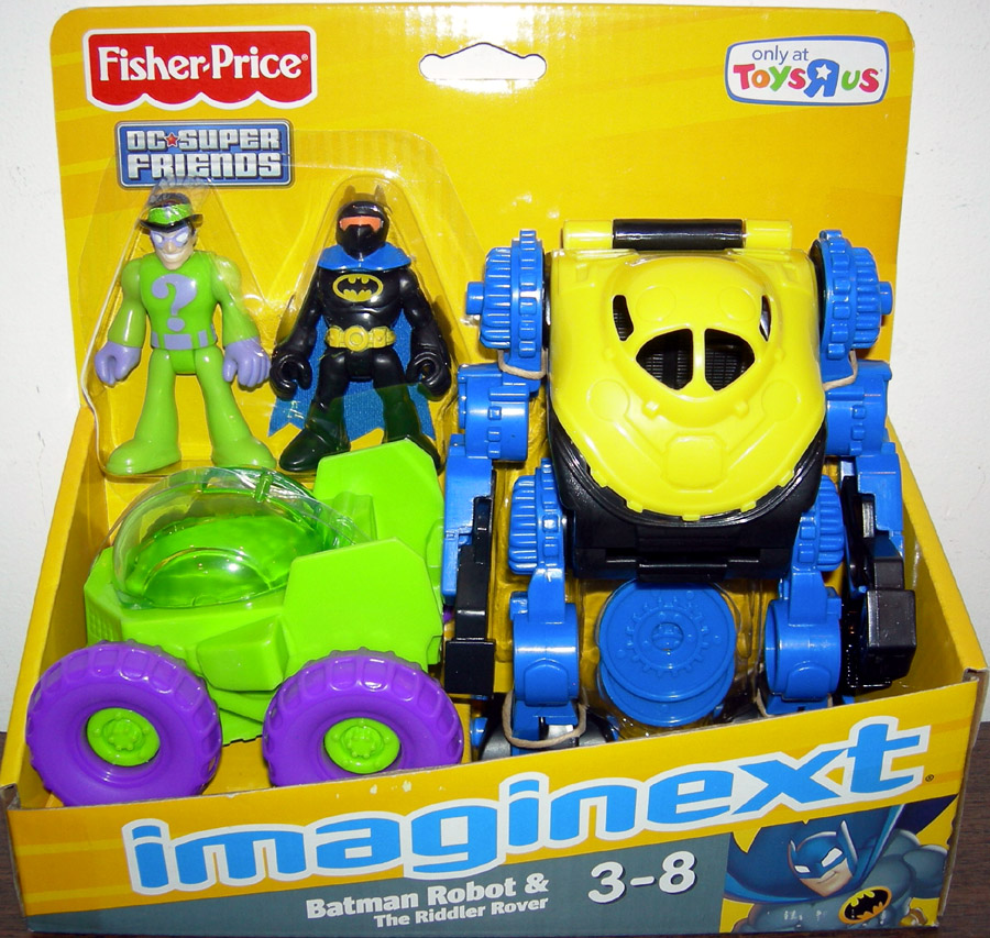 Batman Robot Riddler Rover Vehicle Action Figures Imaginext Toys R Us Exclusive