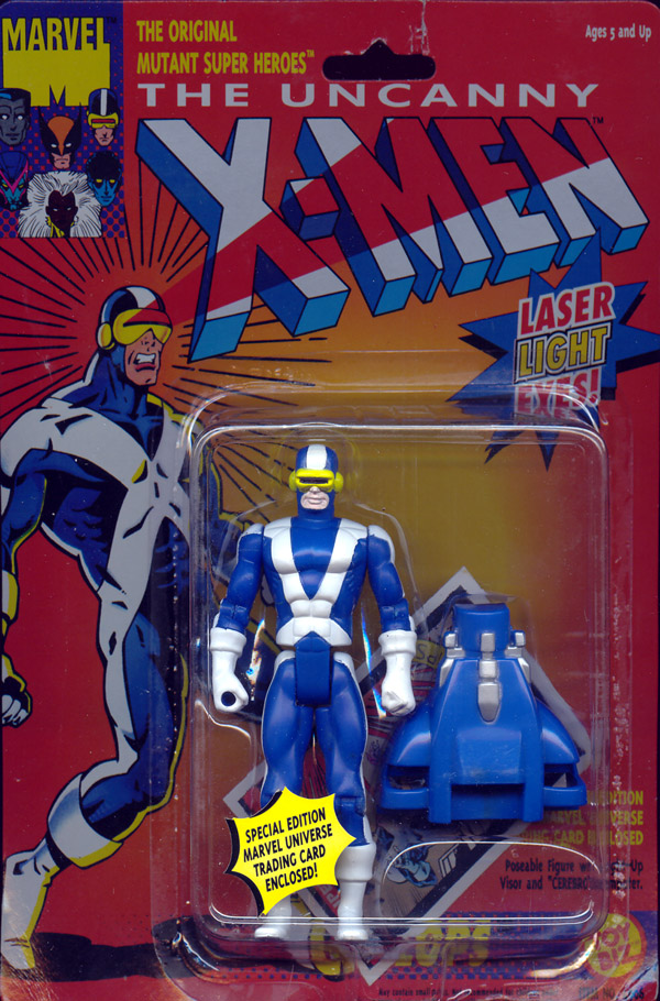 Cyclops XMen Action Figure with Laser Light Eyes Toy Biz