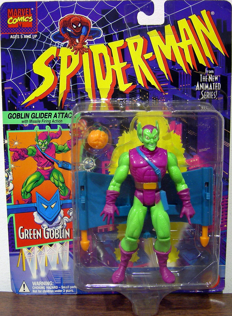 Green Goblin Action Figure SpiderMan Animated Toy Biz