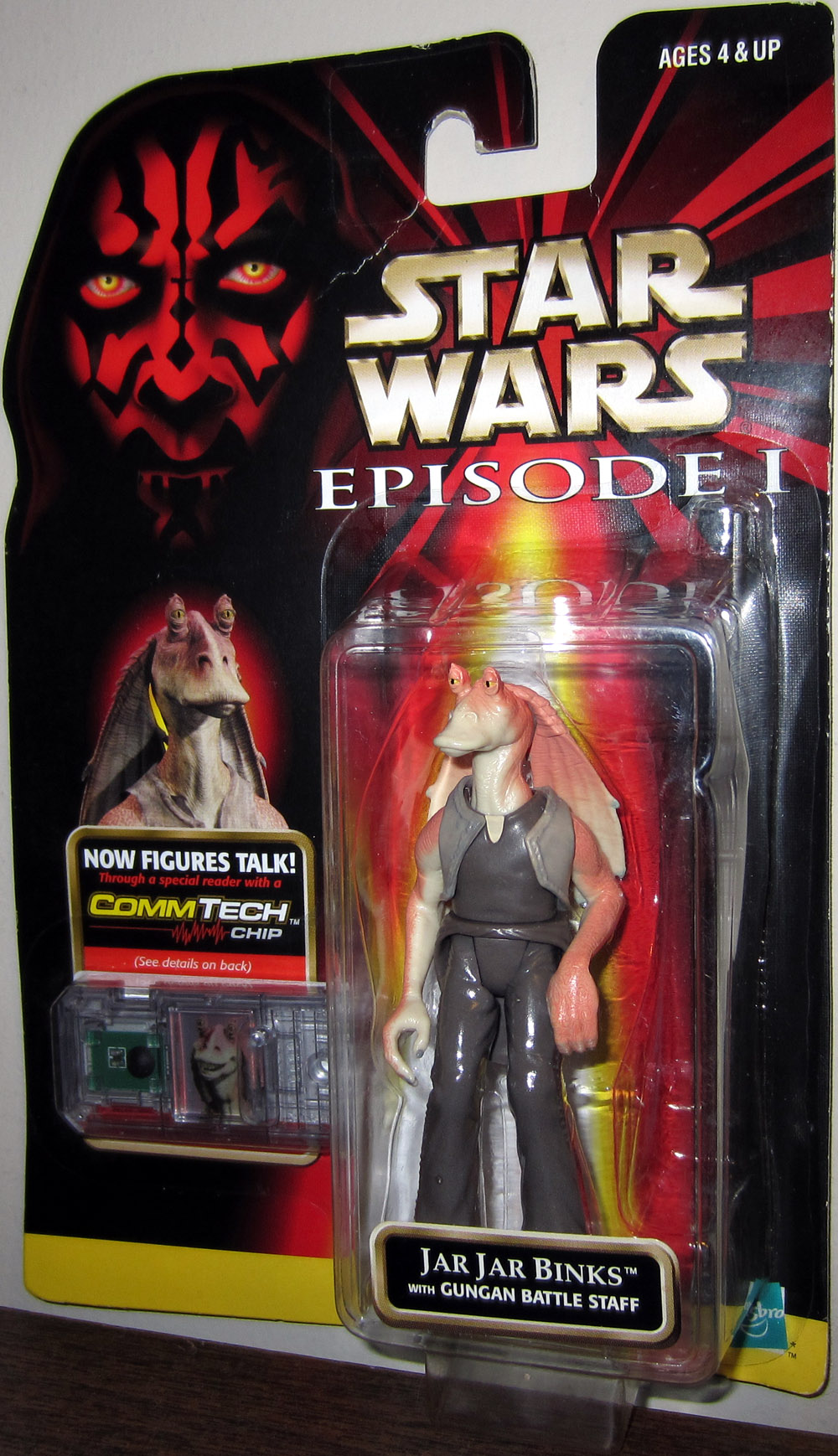 Jar Jar Binks Figure Gungan Battle Staff Episode 1 Star Wars