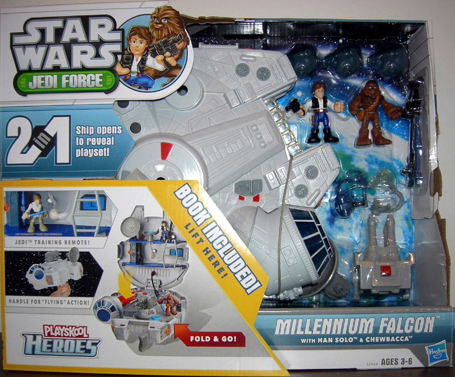 Millennium Falcon Vehicle Han Solo Chewbacca Playskool Heroes