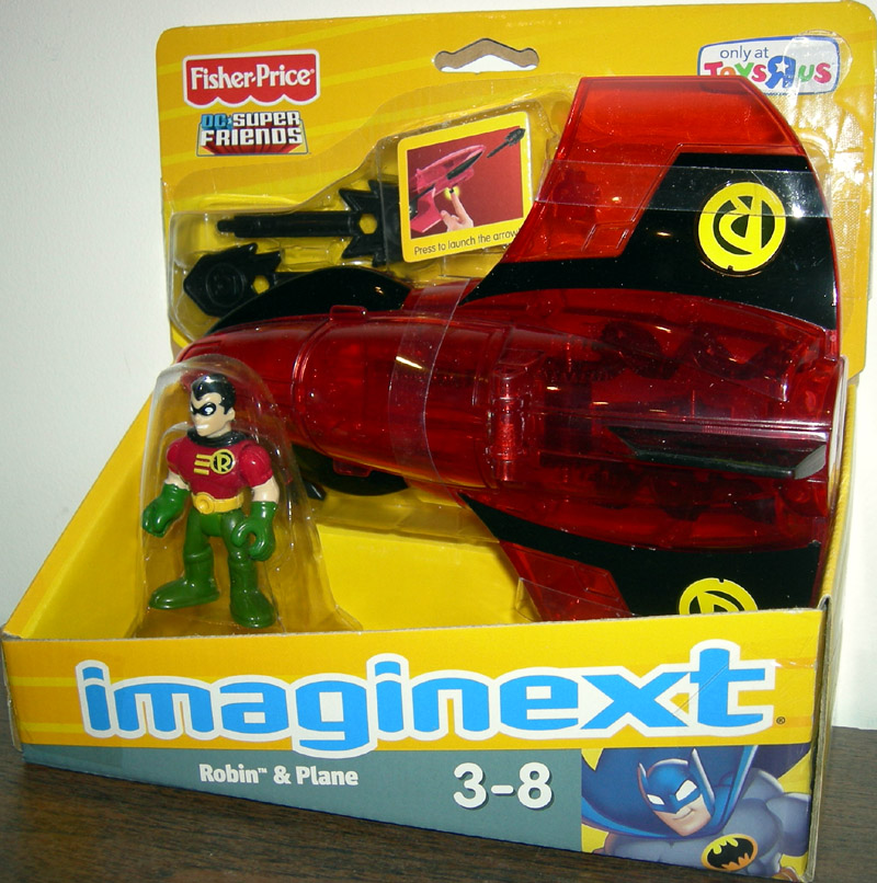 Robin and Plane Imaginext Vehicle DC Super Friends FisherPrice