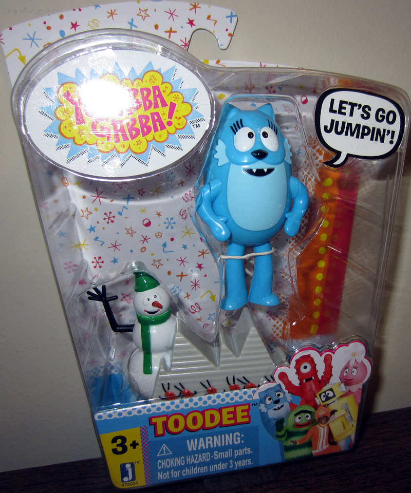 Toodee Action Figure with Snowman Yo Gabba Gabba Jazwares