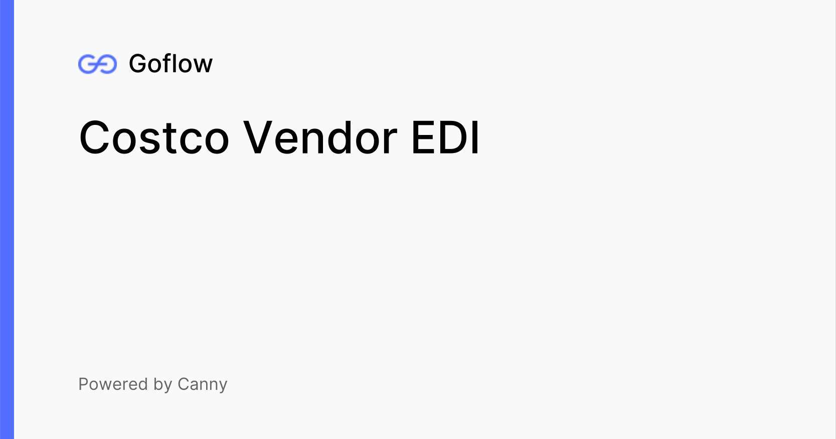 Costco Vendor EDI Voters Goflow