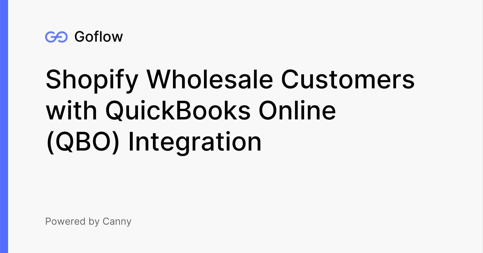 Shopify Wholesale Customers with QuickBooks Online (QBO) Integration