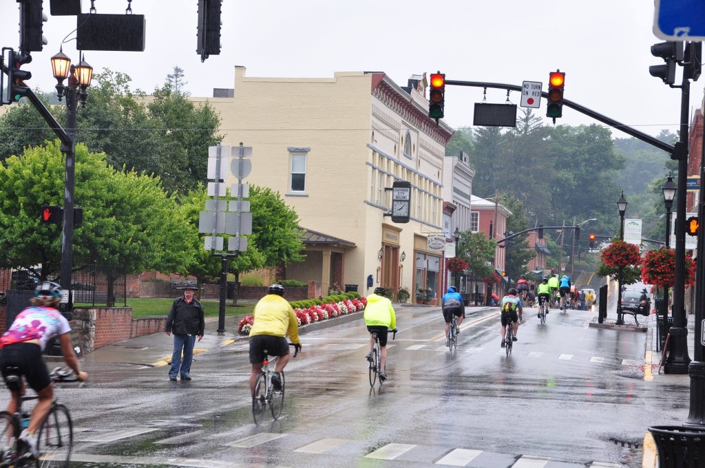 Wheels of Hope gets a great start on this rainy Saturday Morning in