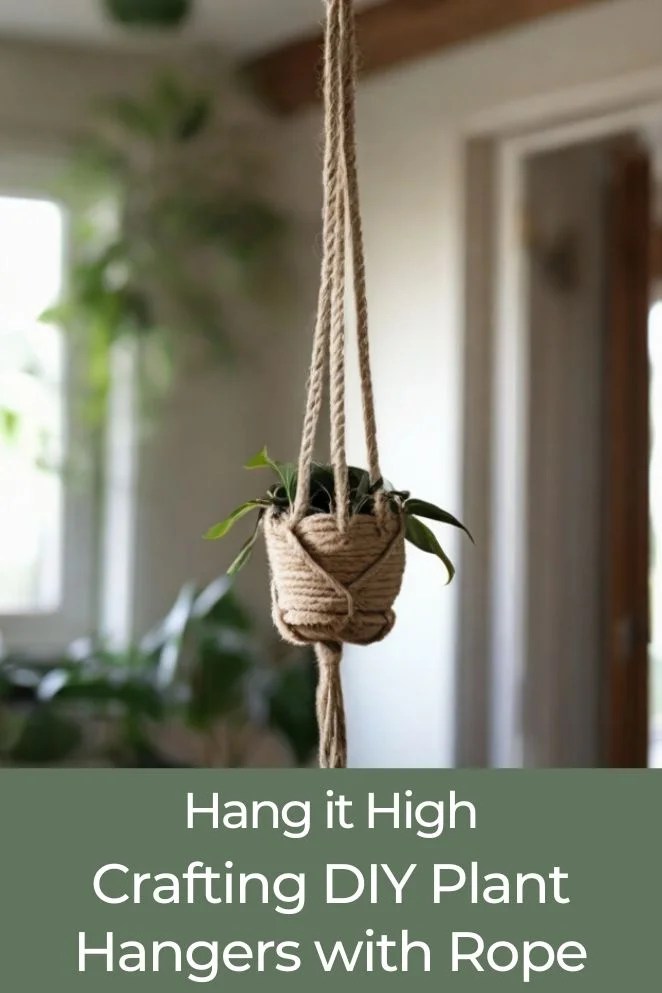 Hang it High Crafting DIY Plant Hangers with Rope